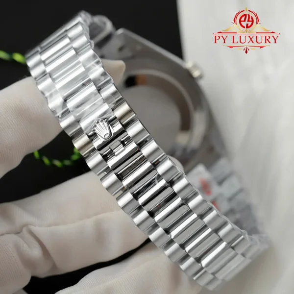 Rolex Day-Date 228236-0009 Quadrante in Moissanite Personalizzato 1:1 Migliore Replica QF 40mm Orologio - immagine 3