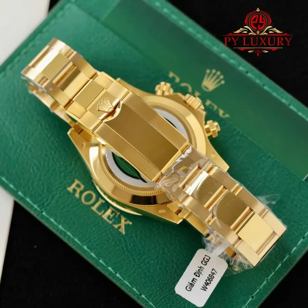 Replica Rolex Daytona John Mayer Quadrante Verde Oro Giallo 18K 1:1 40mm Orologio - immagine 3