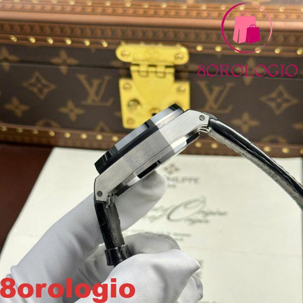 Audemars Piguet Royal Oak Offshore Chronograph 26420SO Quadrante Nero Cinturino in Pelle Replica Migliore 43mm Orologio - immagine 3