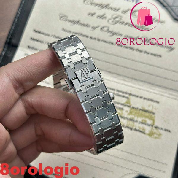 Replica Audemars Piguet Royal Oak Calendario Perpetuo 26574ST Quadrante Nero 41mm Orologio - immagine 3