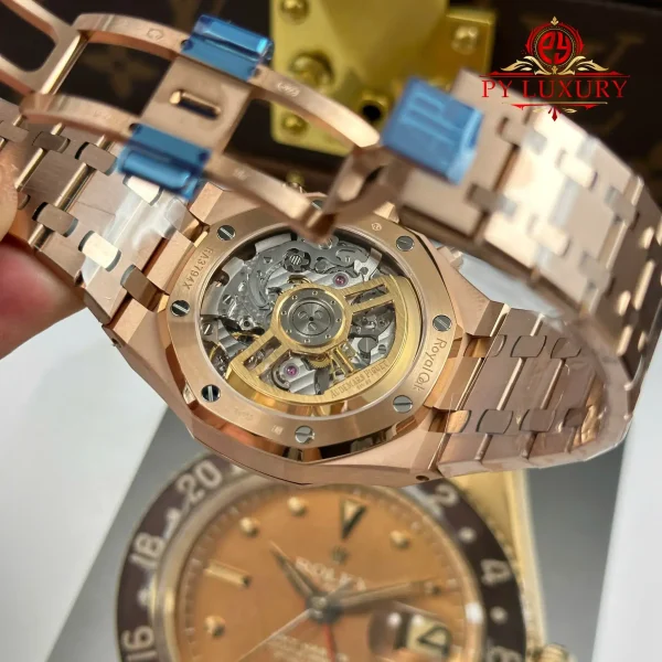 Audemars Piguet Royal Oak Chronograph 26239OR Oro Rosa Quadrante Marrone 1:1 Migliore Replica APSF 41mm Orologio - immagine 3