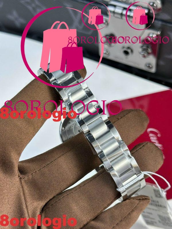 Cartier Ballon Bleu WSBB0067 Quadrante Argentato Opalino al Quarzo Miglior Replica AF 28mm Orologio - immagine 3