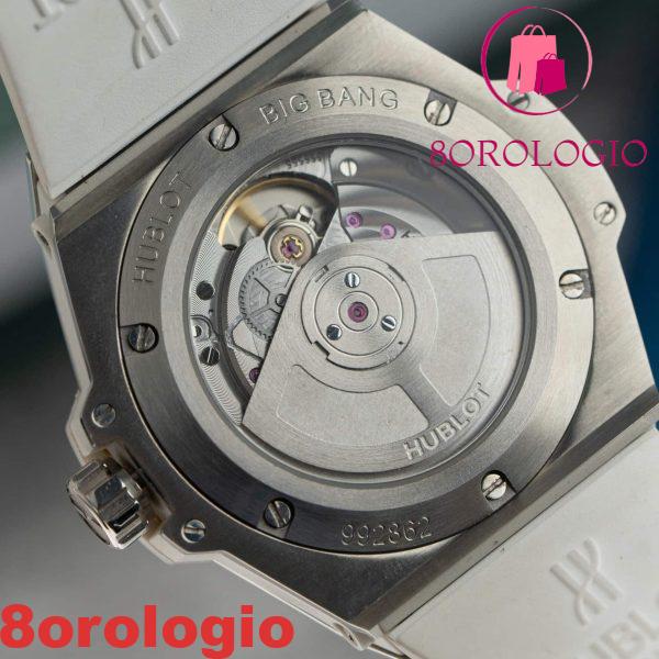 Hublot Big Bang One Click Steel White Pavé Custom Natural Diamonds Migliore Replica 39mm Orologio - immagine 3
